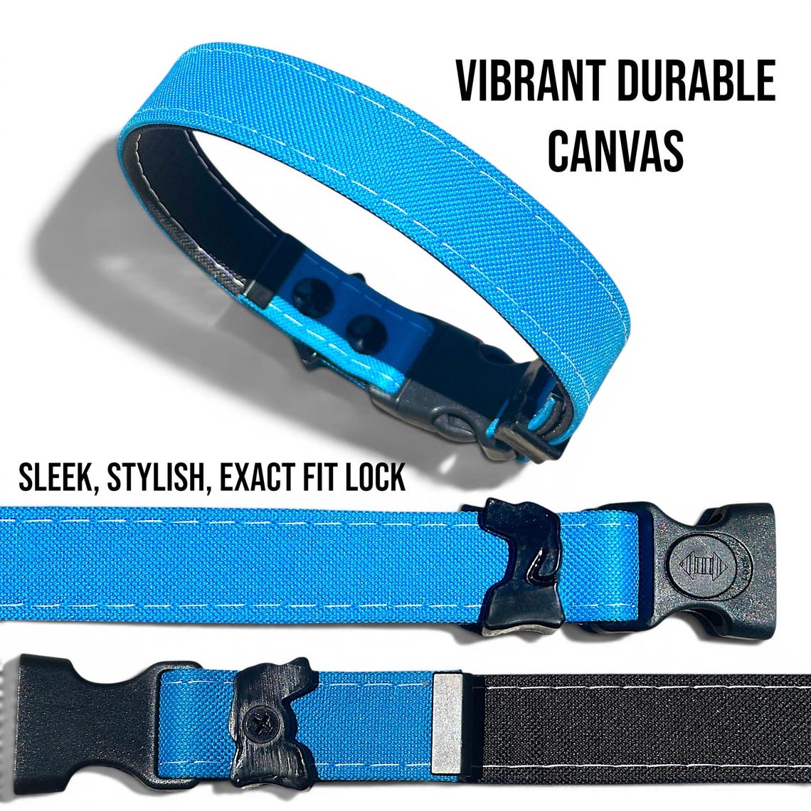 Rugged Waterproof AirTag Dog Collar with Holder
